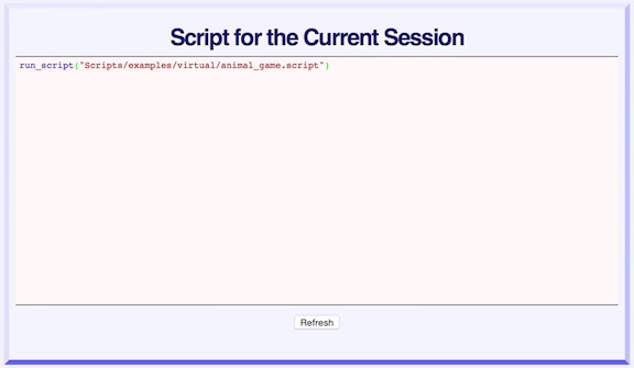 Session Script Page